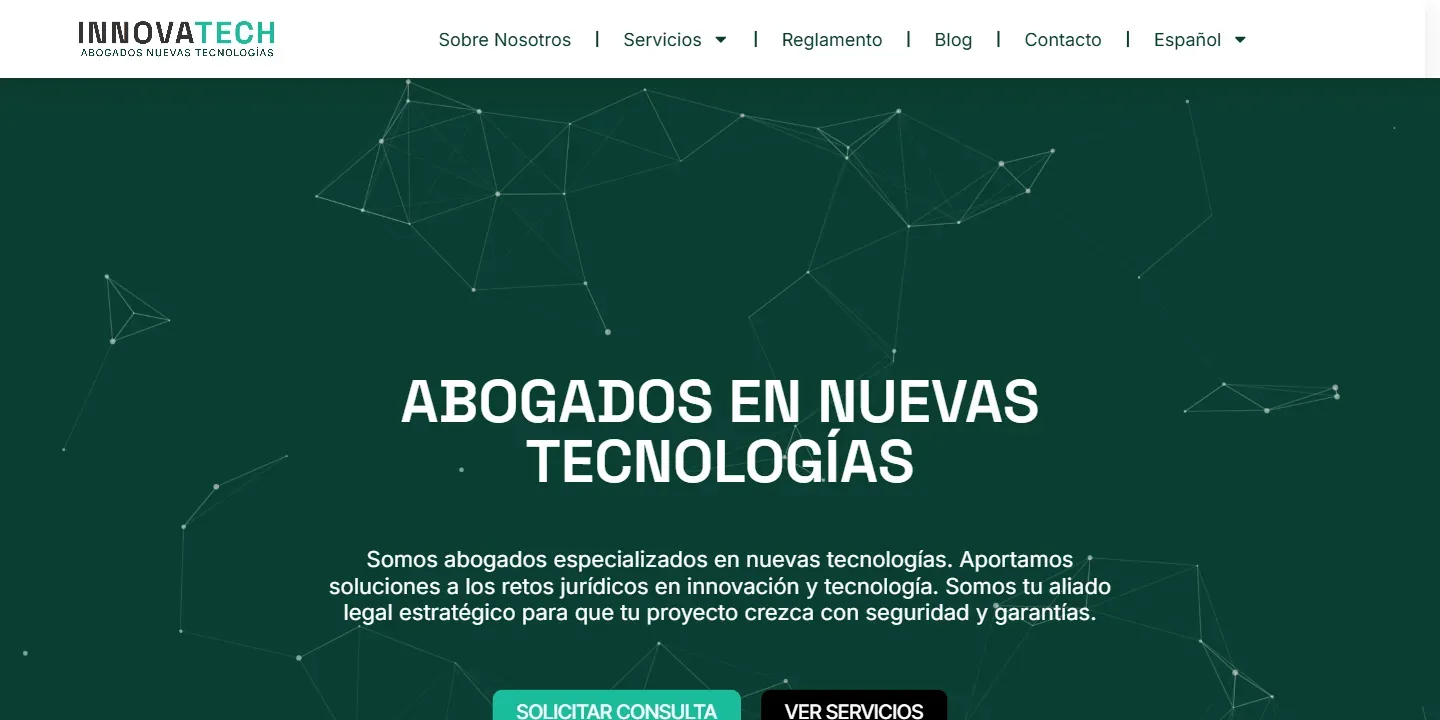Diseño web de un despacho de abogados de nuevas tecnologías