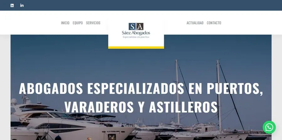 Web de un despacho de abogados diseñada por Lexiuris