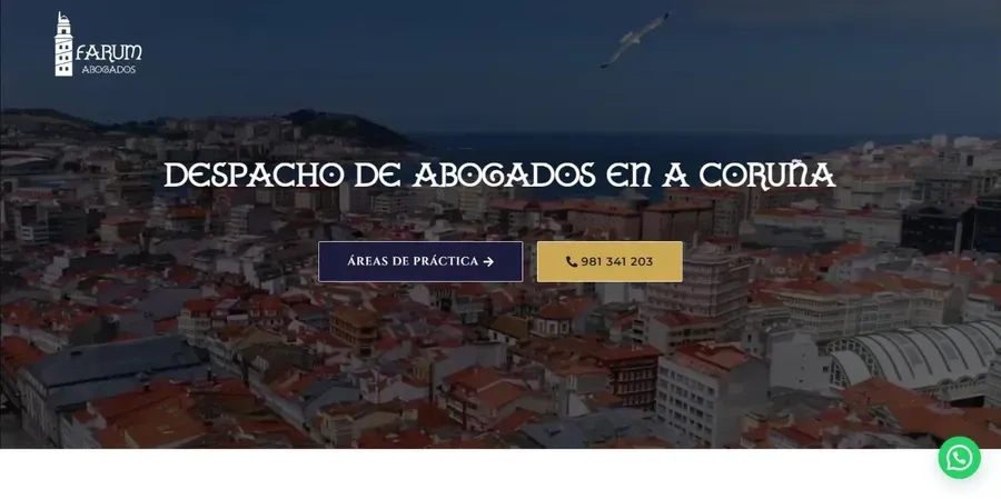 Web de un despacho de abogados diseñada por Lexiuris