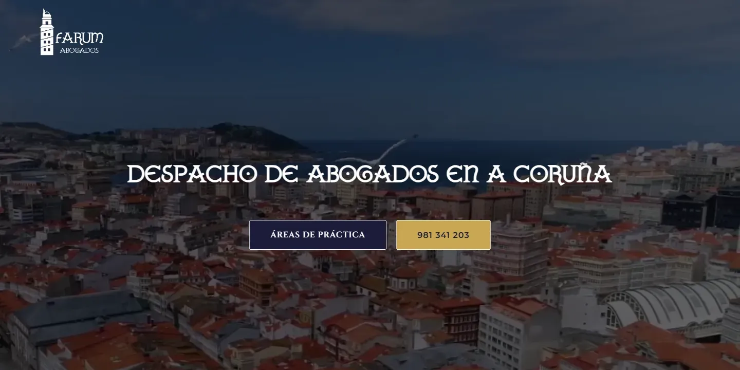 Diseño web de un despacho de abogados en A Coruña